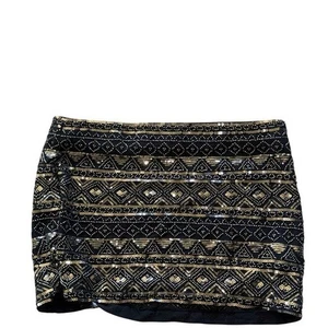 Neu ohne Etikett Zara Minirock Allover Paillettenverzierung Blogger Favorit Large - Bild 1 von 6