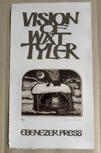 GRAHAM CLARKE b1941 "Vision Of Wat Tyler" Limited Edition ETCHING 40/75 - Picture 1 of 7