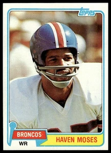 1981 Topps #187 Haven Moses Denver Broncos NM+ - Picture 1 of 2