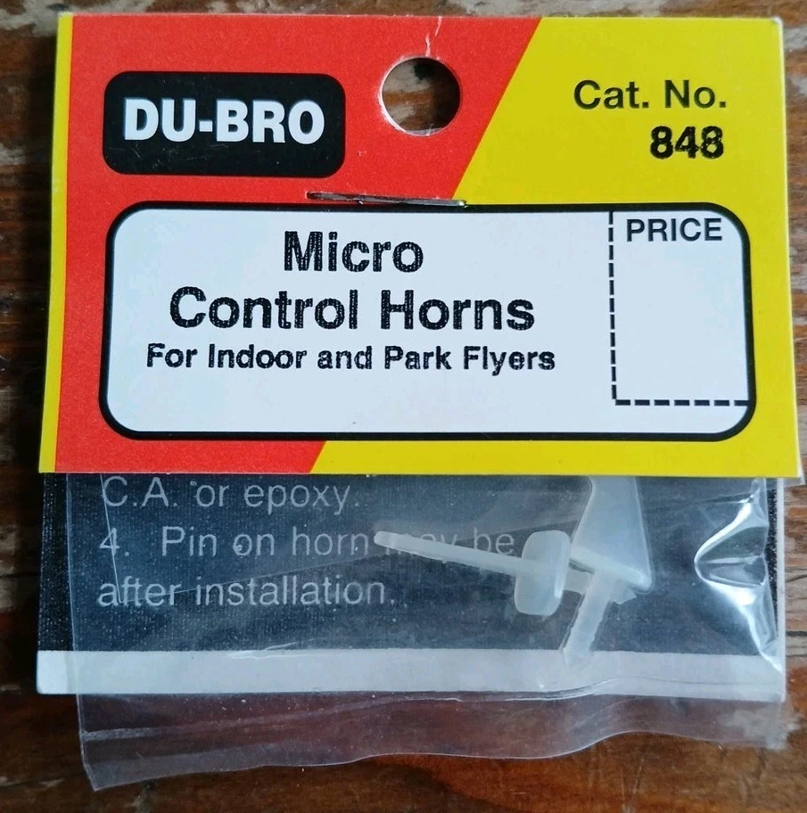 DU-BRO 848 Micro Ruderhörner NEU/OVP - Bild 1 von 1