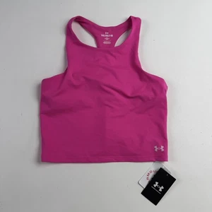 Under Armour Motion Big Girls Activewear Crop Tank Rebel Pink Racerback XL NWT - Picture 1 of 4
