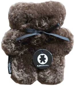 FLATOUT BABY BEAR CHOCOLATE SMALL 8"/20cm 100% Australian Sheepskin NEW - Picture 1 of 2