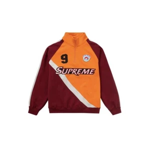 In-Hand Supreme Equipé Half Zip Sweatshirt Dark Orange Size: XXL - Picture 1 of 4