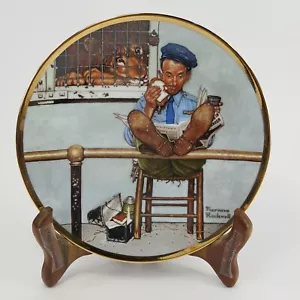 The Zoo Keeper River Shore Plate by Norman Rockwell - Original Box COA N^GM8 - Picture 1 of 10