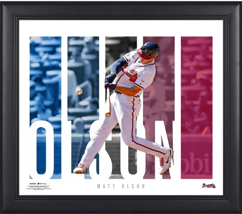 Matt Olson Atlanta Braves Framed 15" x 17" Player Panel Collage Cover