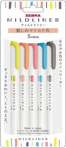 Zebra WKT7-N-5C-N Highlighter, Mild Liner, Friendly Color, N5 Colors - Picture 1 of 12