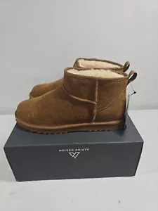 Alpine Design Women’s Emme Boot Suede Upper Wool Lining Size 7 Brown New - Picture 1 of 7