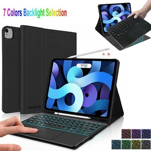 For iPad Pro 11" 3/4th Air 4/5th Gen 10.9" Smart Keyboard Case Touchpad Stand BT - Picture 1 of 37