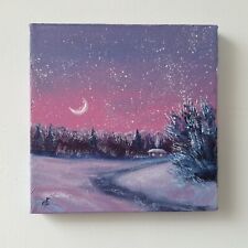 Winter Original Decor House Warming Gift Art Hand-Painted Direct From Artist