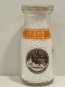 TRPHP Milchflasche Gulf Hill Dairy South Dartmouth MA BRISTOL CO Melkstand - Bild 1 von 2