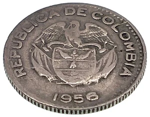 World Coin: 1956 Colombia - 10 centavos - Circulated (SKU 173) - Bild 1 von 4