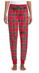 Pantaloni da sonno accoglienti Secret Treasures da donna rossi a quadretti a polsini taglia XL (16-18) ~ nuovi con etichette - Foto 1 di 4