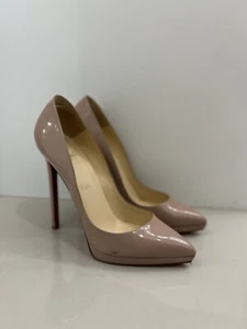 Christian Louboutin Pigalle 120mm Nude Size 37 - Picture 1 of 3