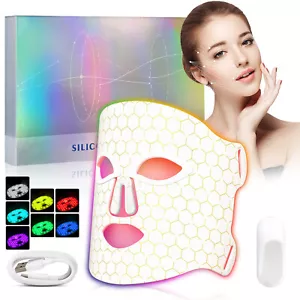 7 Colors LED Photon Facial Face Mask Skin Rejuvenation LED Light Therapy Machine - Picture 1 of 22