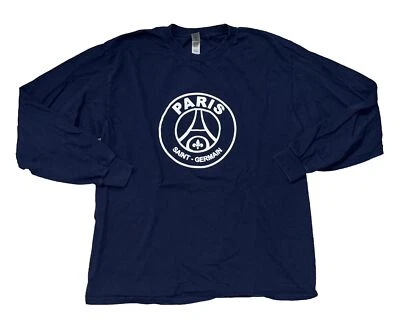 Camiseta Paris Saint Germain PSG L azul manga longa Messi#30 algodão pesado - Imagem 1 de 4