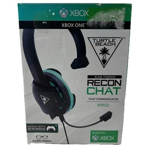Turtle Beach TBS-2408-01 Recon Chat Gaming Headset for Xbox One Black/Green A8 - Picture 1 of 6