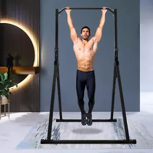 Pull Up Bar Power Tower Dip Station for Home Gym Workout Adjustable Heavy Duty - Picture 1 of 15