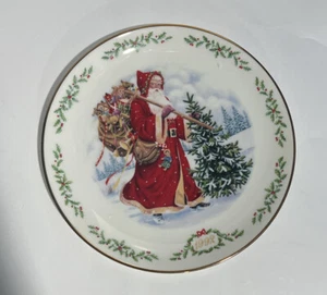 Lenox Decorative Santa plate set Of 2 1992/1994 - Picture 1 of 4