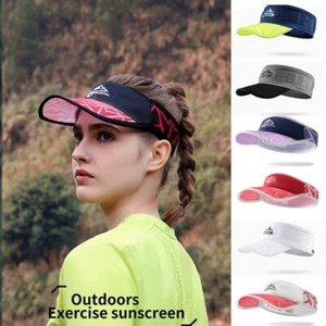 Sun Visor Cap with Peak, adjustable strap - Summer, sports, golf, tennis Cotton - Picture 1 of 21