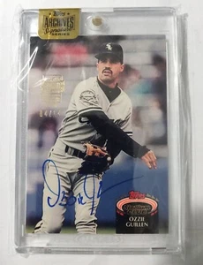 2016 Topps Archives Signature Series Ozzie Guillen 04/14 - Imagen 1 de 3