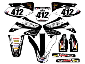 2004-2012 CR 125 R 13 FLY Black Senge kit de gráficos compatible con Honda - Imagen 1 de 10
