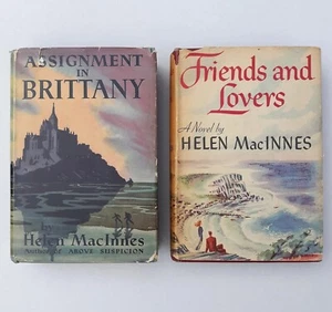  HELEN MacINNES Assignment in Brittany 1942 & Friends & Lovers 1947 Lot of 2 HC - Bild 1 von 18