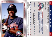 Mike Elkerson 2008 Grandstand Danville Braves #6 Card *AutographDen*