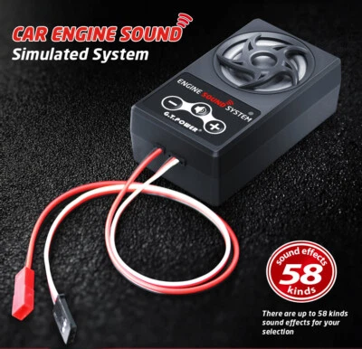 GT POWER All-In-One Car Engine Sound Simulated System 58 Kinds Sound Fit 1/10 RC - Image 1 of 4