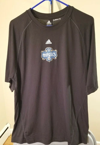 Washington Mystics WNBA Adidas Black Washington Mystics Large Sports Shirt Cover