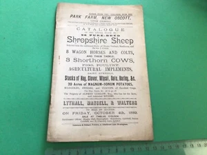 Victorian Livestock Auction Catalogue Farming & Agriculture sales A18087 - Picture 1 of 6