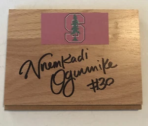 NNEKA OGWUMIKE Los Angeles SPARKS Basketball WNBA Signed Floor Tile 5" x 4" - Picture 1 of 1