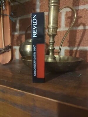 Revlon Liquid Lipstick 018 Fired Up  ColorStay Satin Ink Longwear Rich Lip Makeu - Image 1 of 3