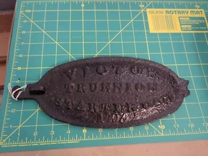 Antique Cast Iron Door Wood Coal Stove Victor Trunion Starter Can - Picture 1 of 3