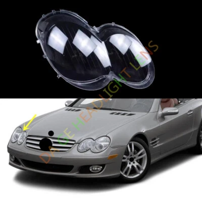 Cubierta de lente de faro lateral derecho + sellador para Mercedes-Benz SL500 SL600 2003-2008 Foto 1 de 4