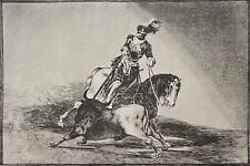 Francisco Goya 1746-1828 Spain Bullfighting Taureau Facsimile 10 C 1982 Horse