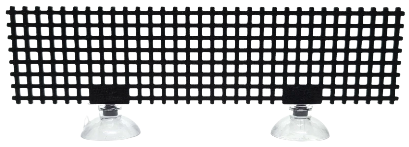 Moosgitter L 20x5cm schwarz (Aquarium Aquasacping Moos Pflanzen Garnelen)