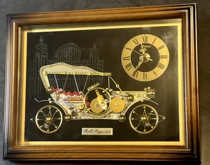 Vintage Linden Quartz 1910 Rolls Royce Desk Touring Car Mantel Clock Tested NEW - Picture 1 of 12