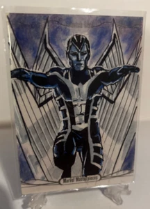 2016 Marvel Masterpieces Sketch Card Archangel - Aarreon - Picture 1 of 3