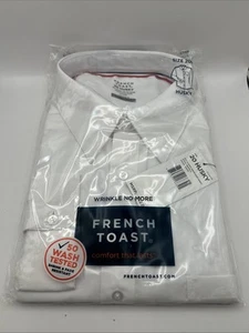 French Toast Big Boys' Size 20 Husky Unisex Button-Down Shirt (Husky Size) - Picture 1 of 4