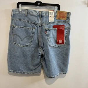 Pantaloncini jeans Levis 550 relaxed fit lavaggio med blu denim jorts skate nuovi uomo 38 - Foto 1 di 8
