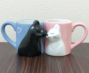 Tazas de café de cerámica para besos lindos de 12 oz para parejas, BigNoseDeer - Imagen 1 de 13