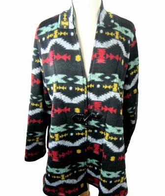 One World Live And Let Live Women's 2X Toggle Button Cardigan Sweater Aztec - Image 1 of 4