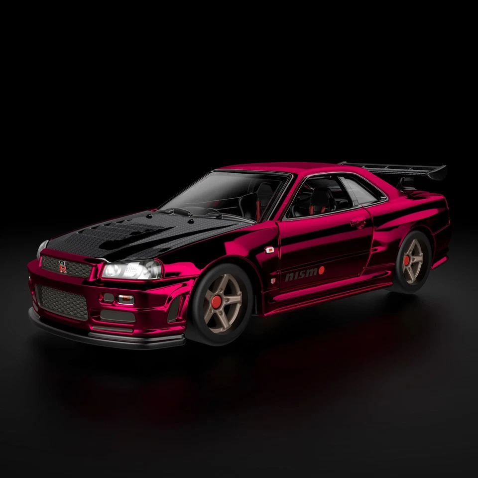 Hot Wheels Collectors RLC Exclusive Selections Nissan Skyline GT-R BNR34 Red R34 - Image 1 of 1