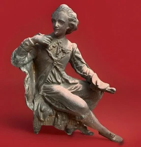 Antique Ansonia Clock Spelter Mozart Statue titled “The Composer” - Picture 1 of 10