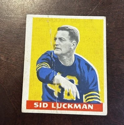 1948 Leaf Football  #1 Sid Luckman Rookie - Image 1 of 2