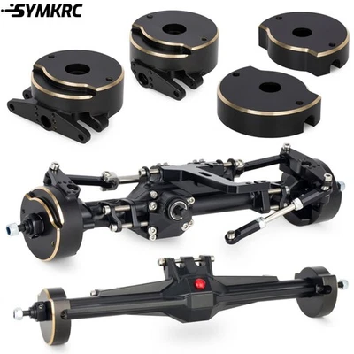 CNC Brass Steering Knuckle Rear Axle Tube Cap Weights for 1/10 Vanquish H10 Axle - Image 1 of 4