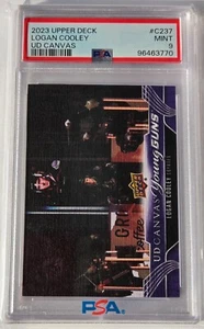 2023-24 Upper Deck Young Gun  Canvas #C237 Logan Cooley Graded PSA 9 - Bild 1 von 2