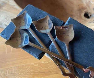 Löffel Katzen Teelöffel Katzenfutter Löffel 4-er Set (Nr. 2L) NEU Geschenkidee - Bild 1 von 4