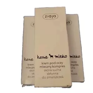 Ziaja Goat's Milk Under Eye Cream 15ml. 3pack Smoothing, Firming. New! Free Ship - Picture 1 of 5