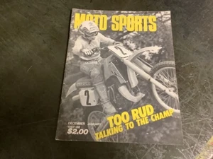 Oringal Magazine: MOTO SPORTS dec-jan 1987-1988; COMPLETE ISSUE - Picture 1 of 8